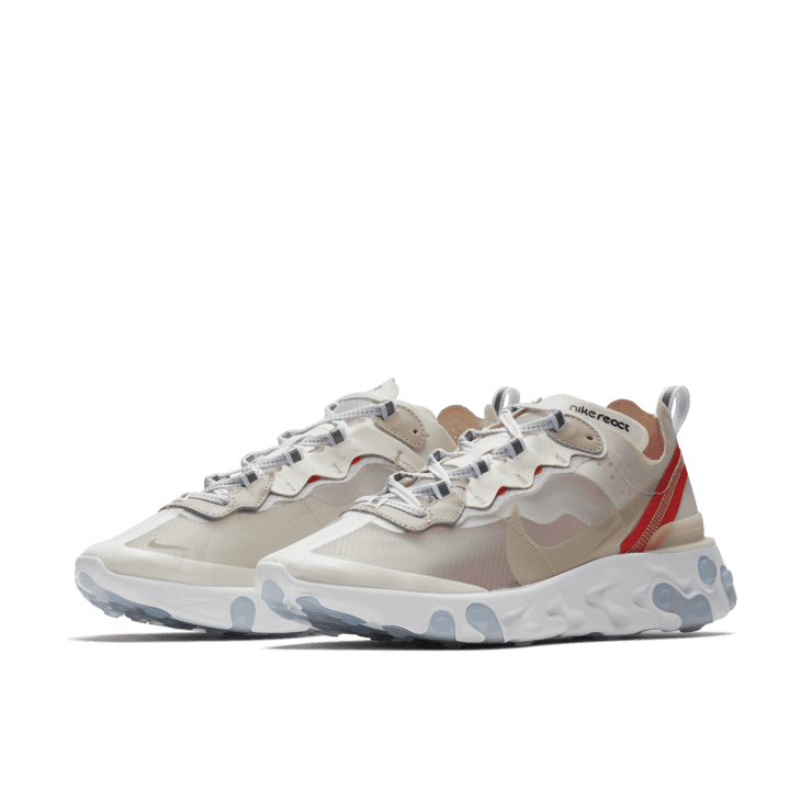 Nike React Element 87 Sail Light Bone Angle 2