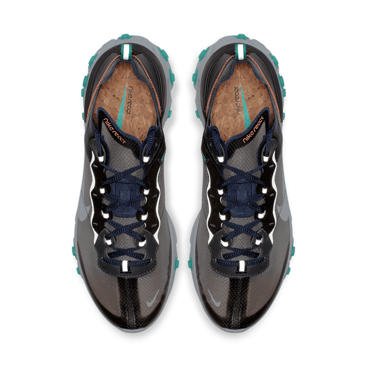 Nike React Element 87 Black Neptune Green Angle 1