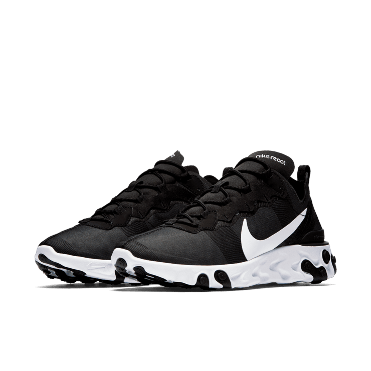 Nike React Element 55 Black White Angle 2