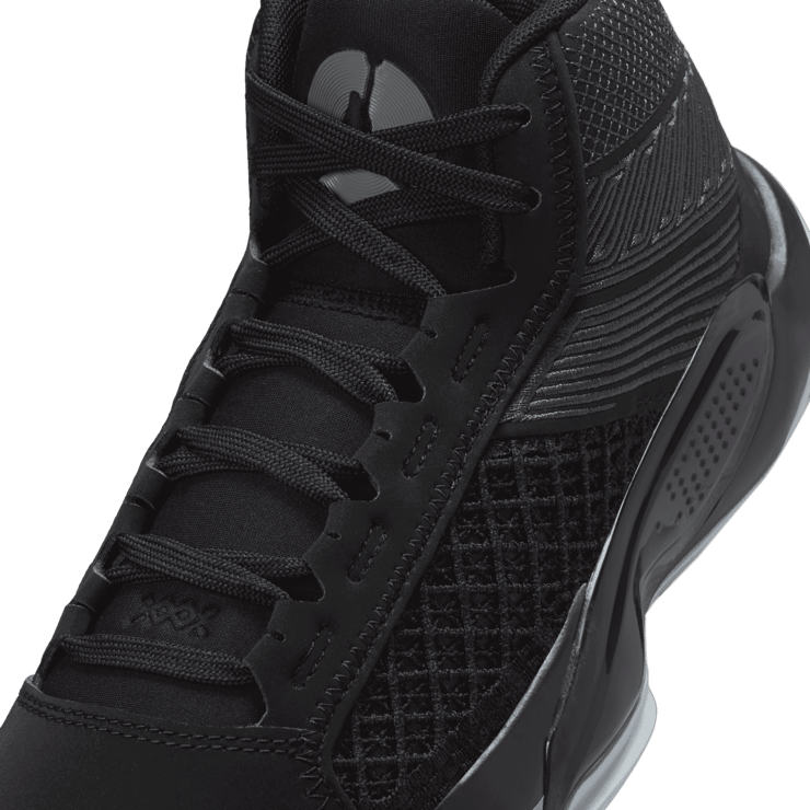 Air Jordan 38 Low Black Particle Grey (GS) Angle 4