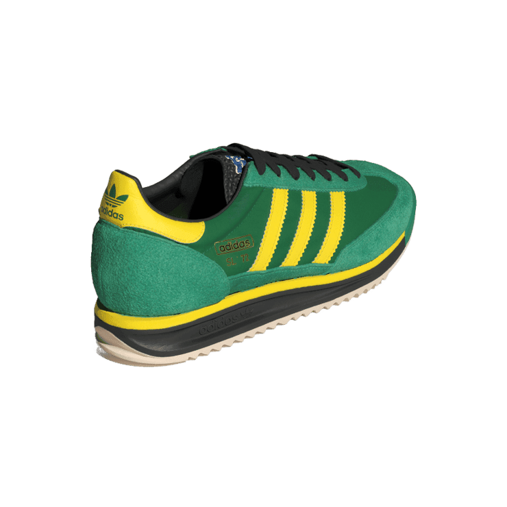 adidas SL 72 RS Green Yellow Angle 3