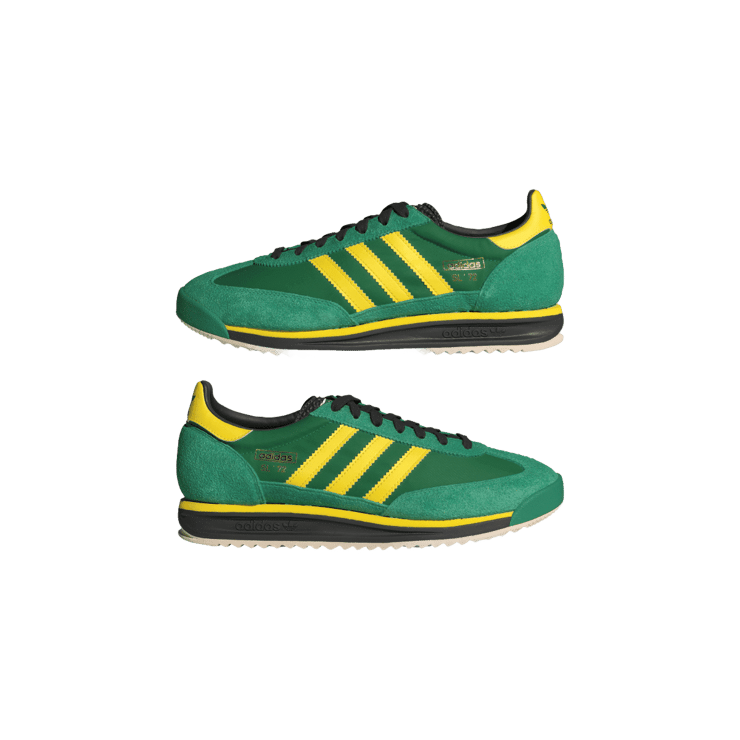 adidas SL 72 RS Green Yellow Angle 5
