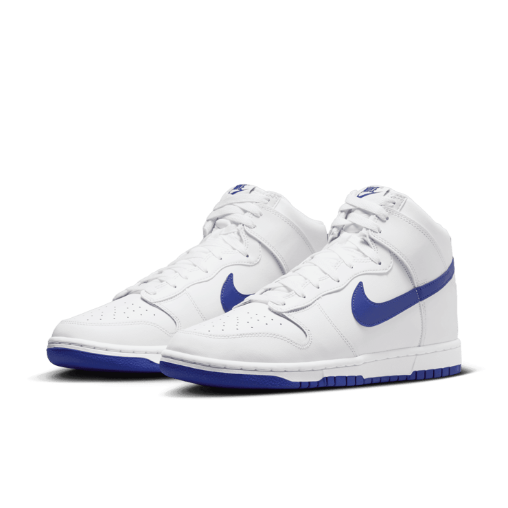 Nike Dunk High White Concord Angle 2