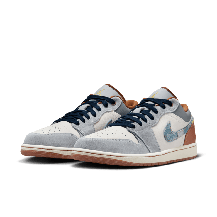 Air Jordan 1 Low SE 'Repaired Denim Swoosh' Angle 2