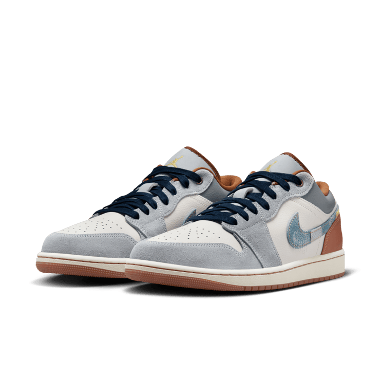 NIKE ☆ Air Jordan 1 Low SE 'Repaired Denim Swoosh' Air Jordan 1 Low SE 'Repaired Denim Swoosh' - FZ5042-041