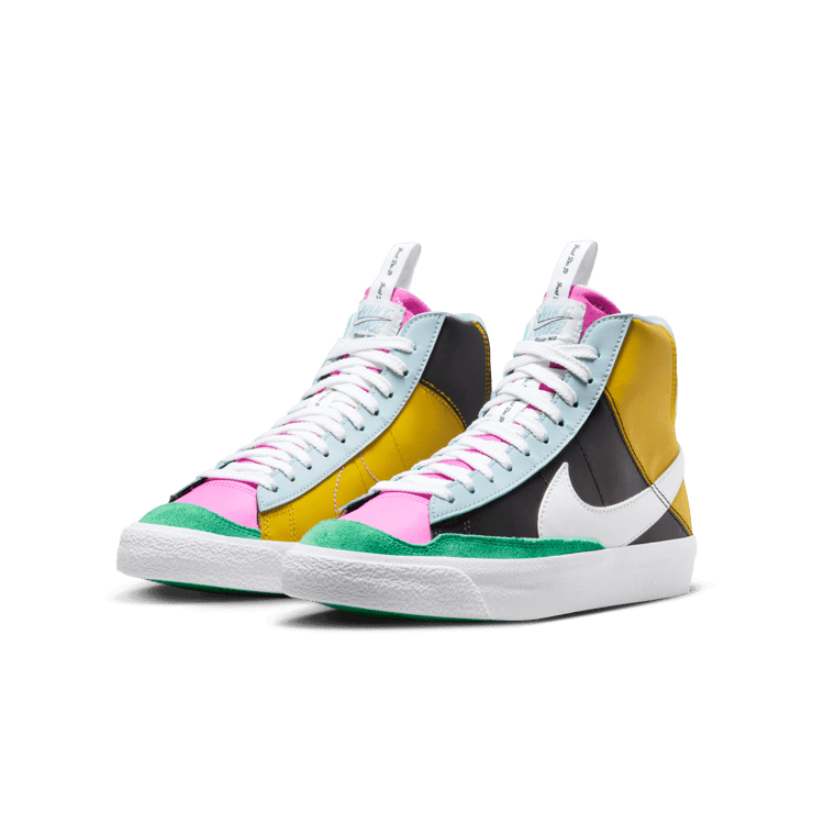 Nike Blazer Mid '77 SE GS 'Just Do It - Black Bronzine' Angle 2