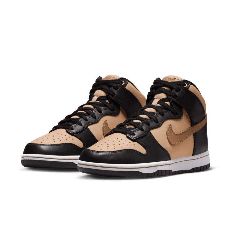 Nike Dunk High LXX Black Flax Vachetta Tan (W) Angle 2