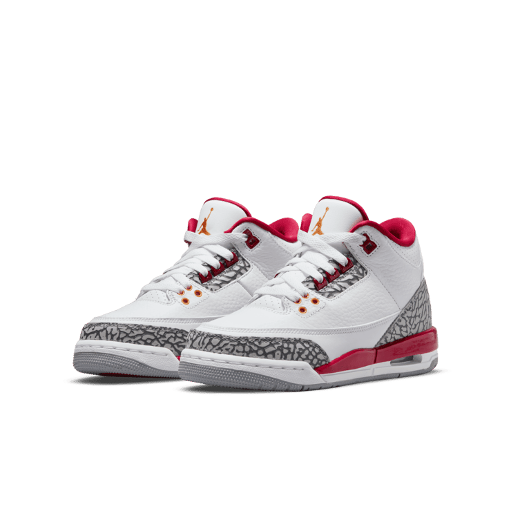 Air Jordan 3 Retro 'Cardinal Red' (GS) Angle 2