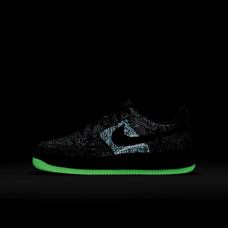Nike Space Jam x Air Force 1 '06 'Computer Chip' (GS) Angle 7