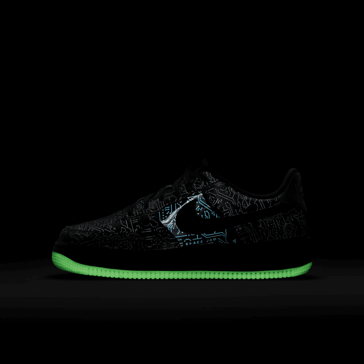 Nike Space Jam x Air Force 1 '06 'Computer Chip' (GS) Angle 9