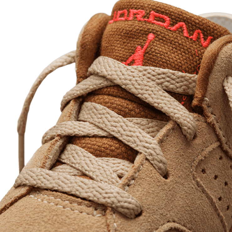 Travis Scott x Air Jordan 6 Retro 'British Khaki' (TD) Angle 1