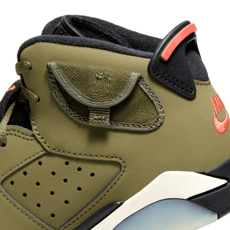 Travis Scott x Air Jordan 6 Retro  'Olive' (PS) Angle 6