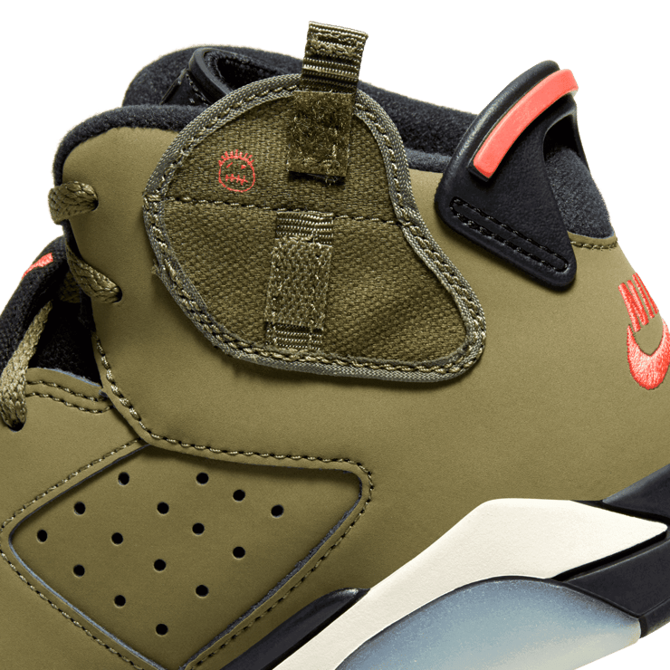 Travis Scott x Air Jordan 6 Retro  'Olive' (PS) Angle 7