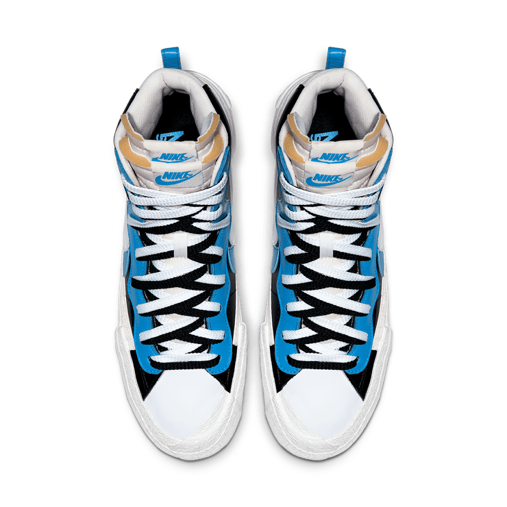 Nike sacai x Blazer Mid 'Black Blue' Angle 1