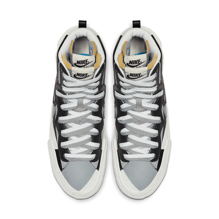 Nike sacai x Blazer Mid 'Black Grey' Angle 1