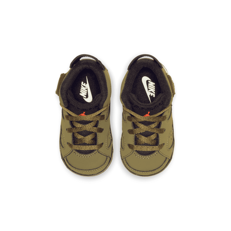 Travis Scott x Air Jordan 6 Retro  'Olive' (TD) Angle 1