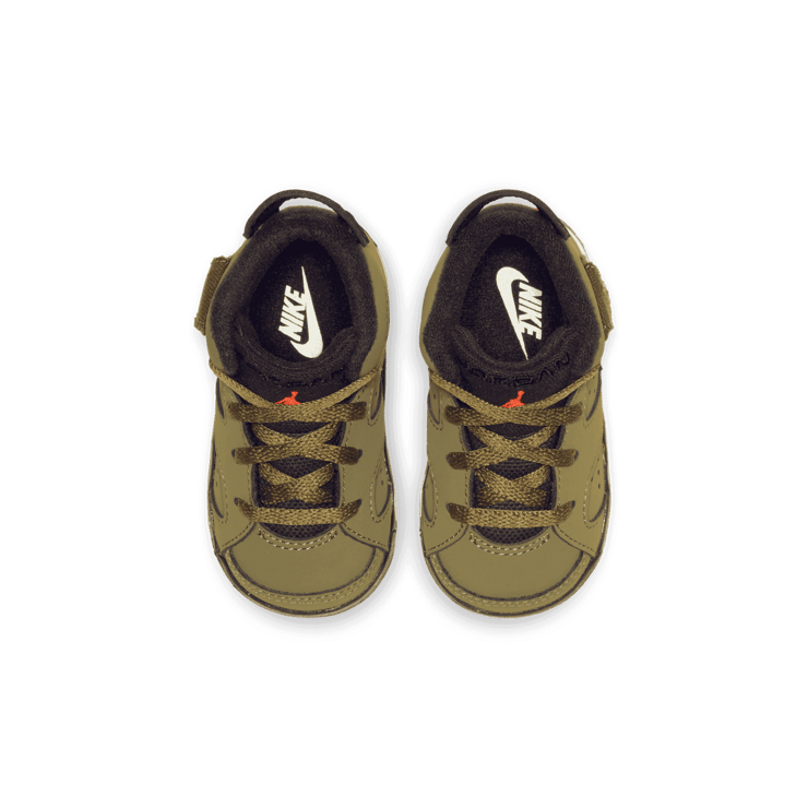 Travis Scott x Air Jordan 6 Retro 'Olive' (TD) Angle 1