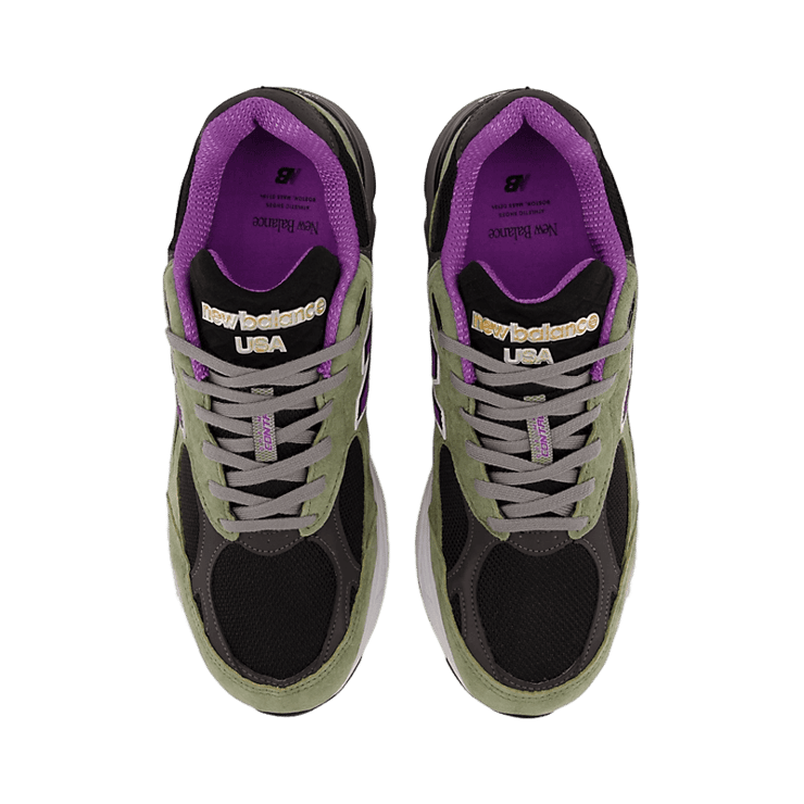 New Balance 990v3 Made In USA By Teddy Santis Green Purple Angle 1