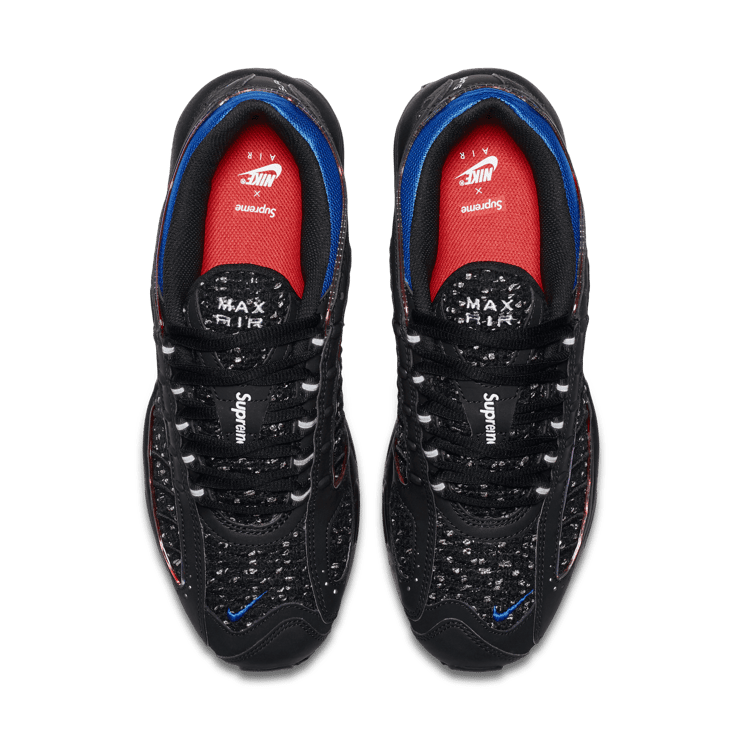 Nike Supreme x Air Max Tailwind 4 'Black Cobalt' Angle 1