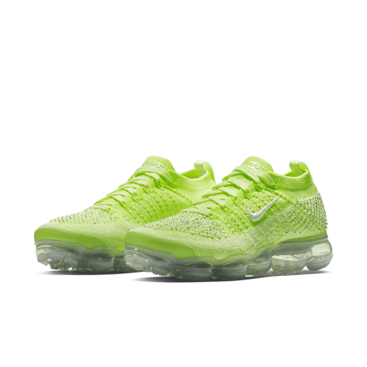 Nike Swarovski x Air VaporMax 2.0 Flyknit 'Volt' (W) Angle 2