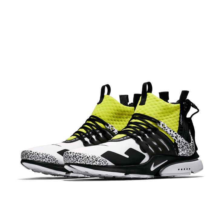 Nike Acronym x Air Presto Mid 'Dynamic Yellow' Angle 2