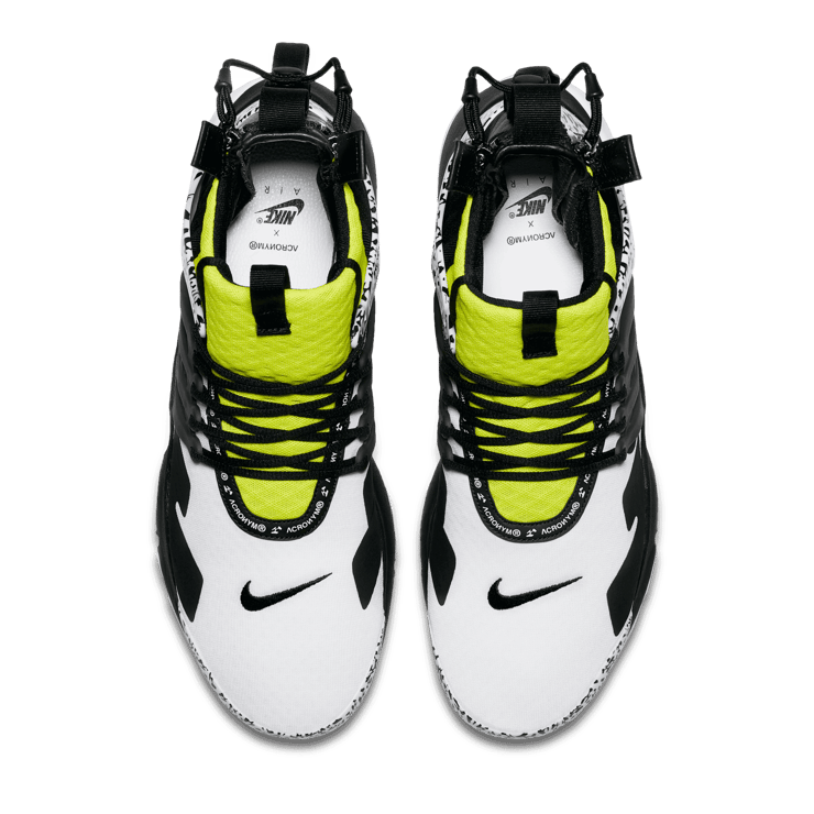 Nike Acronym x Air Presto Mid 'Dynamic Yellow' Angle 1