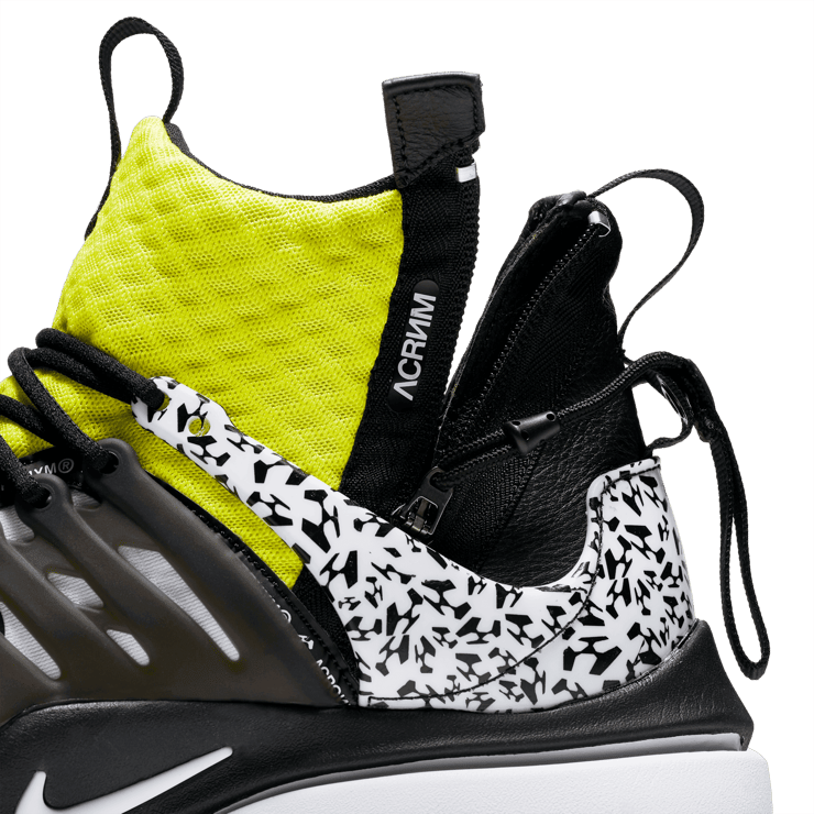 Nike Acronym x Air Presto Mid 'Dynamic Yellow' Angle 4