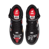 Nike Supreme x NBA x Air Force 1 Mid 07 'Black' Angle 1