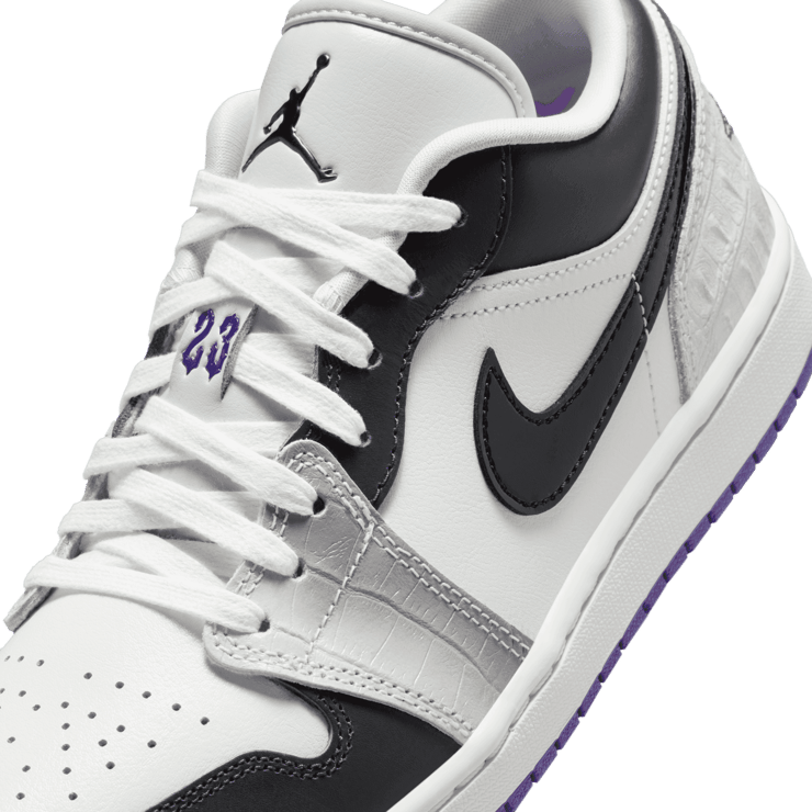 Air Jordan 1 Low SE Cement Grey Field Purple (W) Angle 4