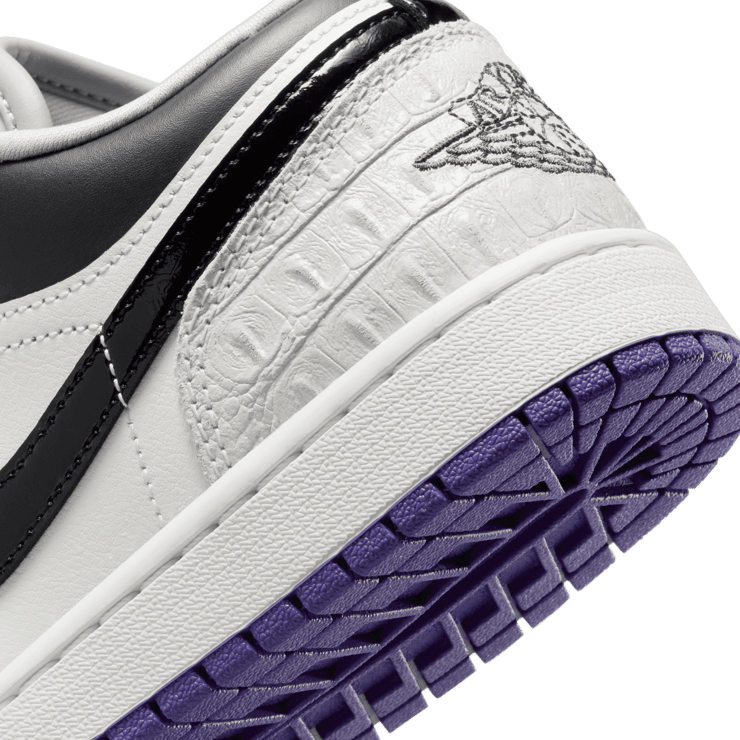 Air Jordan 1 Low SE Cement Grey Field Purple (W) Angle 5