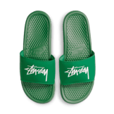 Nike Stussy x Benassi 'Pine Green' Angle 1