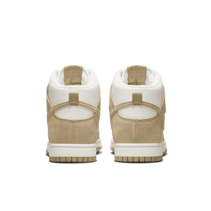 Nike Dunk High Tan Suede Angle 3