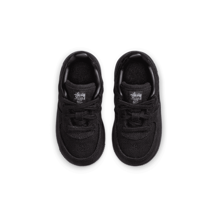 Nike Stussy x Air Force 1 Low 'Black' (TD) Angle 1