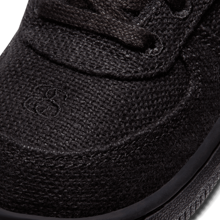 Nike Stussy x Air Force 1 Low 'Black' (TD) Angle 4