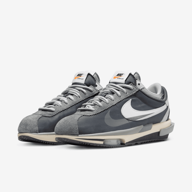 Nike Cortez Sacai Grey Angle 2