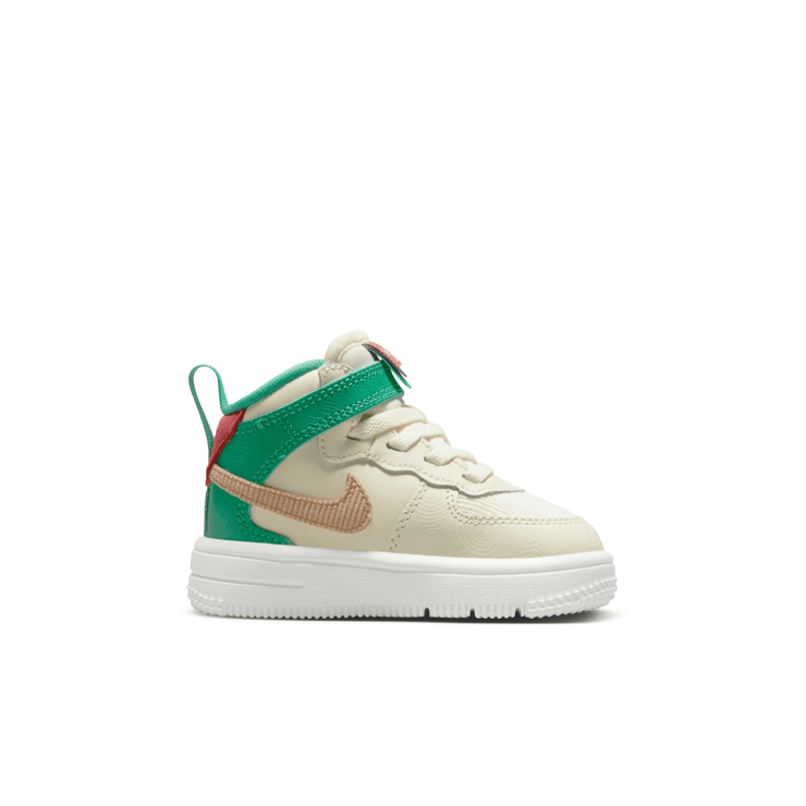Nike Air Force 1 Mid EasyOn SE 'Coconut Milk Stadium Green' (GS) Angle 1