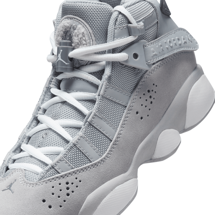Jordan 6 Rings 'Wolf Grey' (GS) Angle 5