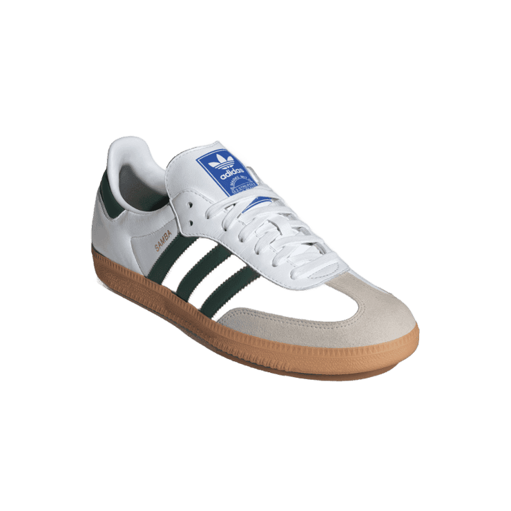 adidas Samba OG Cloud White Collegiate Green Angle 2