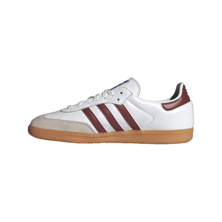 adidas Samba OG Cloud White Collegiate Burgundy Angle 4
