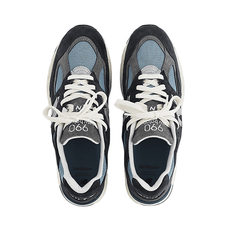 New Balance 990v2 Made in USA Teddy Santis Navy Castlerock Angle 0