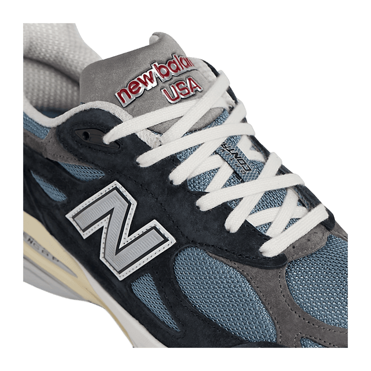 New Balance 990v3 Made in USA Teddy Santis Navy Castlerock Angle 4