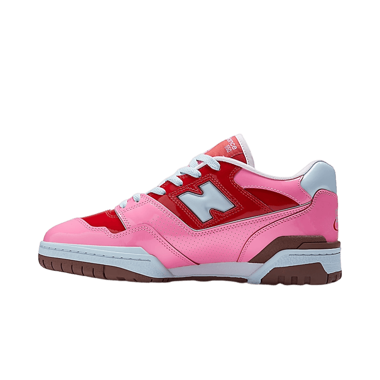 New Balance 550 Y2K Patent Leather Red Pink Angle 0