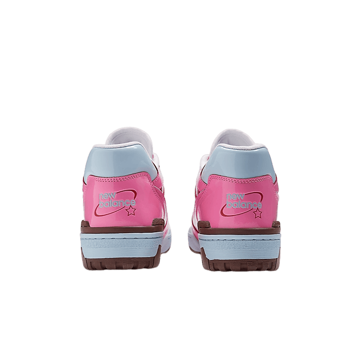 New Balance 550 Y2K Patent Leather Red Pink Angle 4
