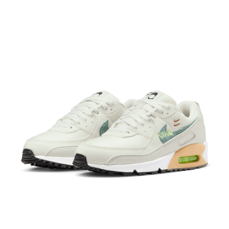 Nike Air Max 90 SE Summit White Neptune Green (W) Angle 2