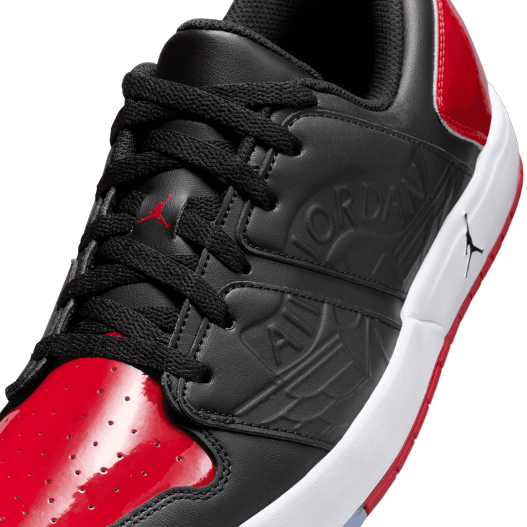 Air Jordan Nu Retro 1 Low Patent Bred Angle 4