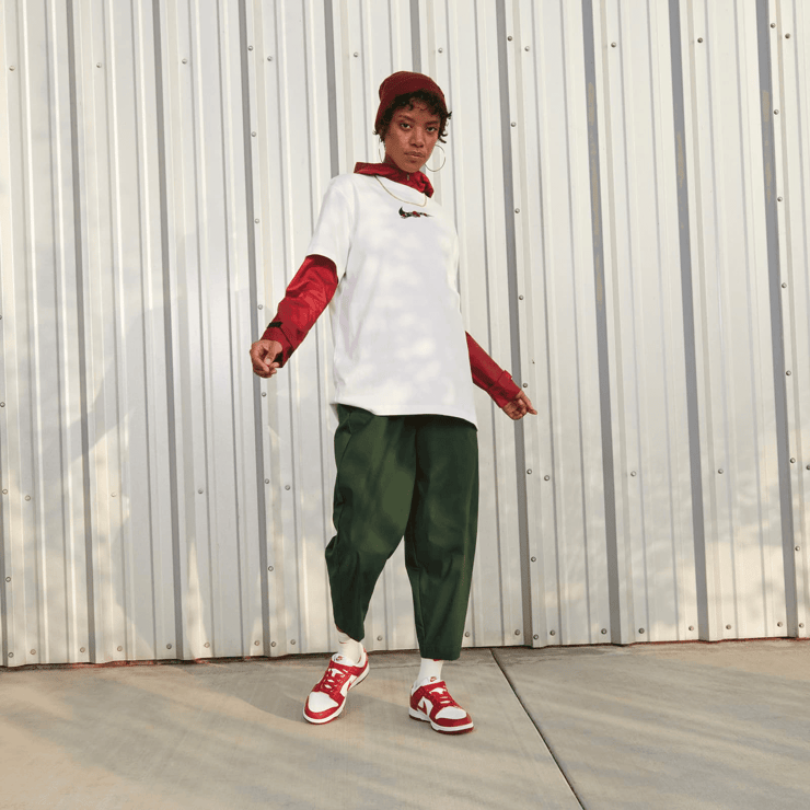 Nike Dunk Low NN Gym Red (W) Angle 7