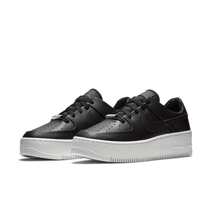 Nike Air Force 1 Sage Low 'Black' (W) Angle 2