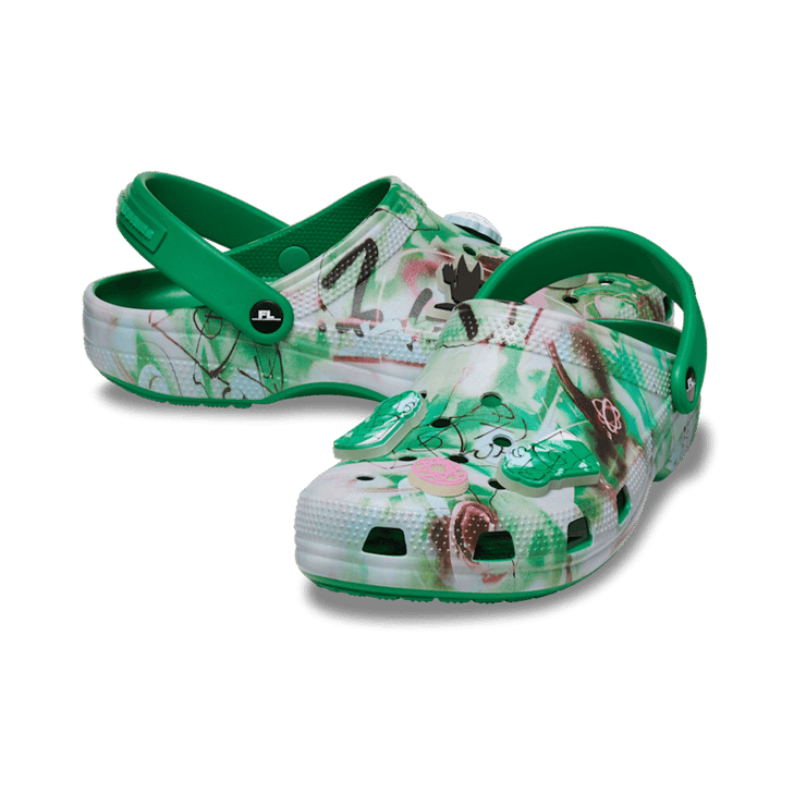 Crocs Classic Clog Futura Laboratories Green Ivy Angle 0