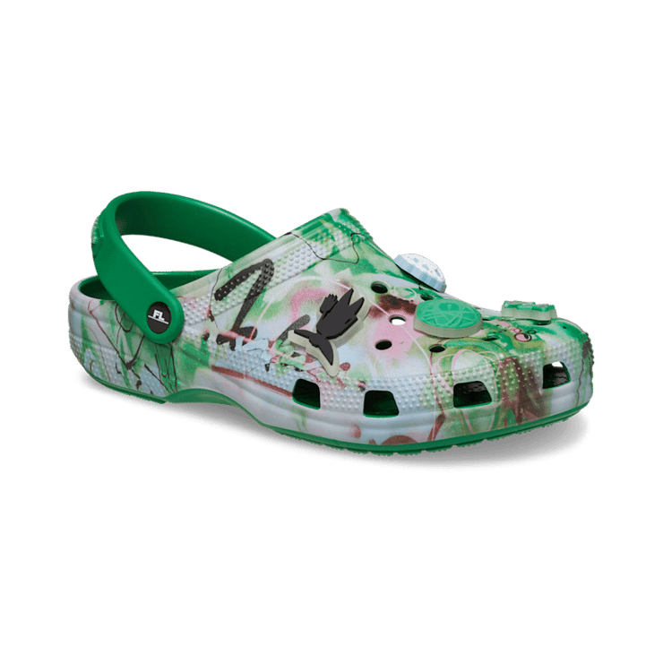 Crocs Classic Clog Futura Laboratories Green Ivy Angle 3