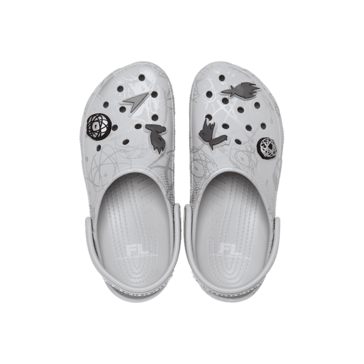Crocs Classic Clog Futura Laboratories Pearl White Angle 1